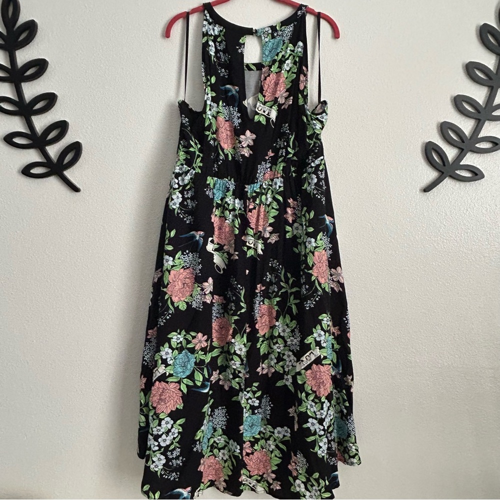 Torrid Floral Halter Neck High Low Dress | Size 2 - Picture 10 of 15